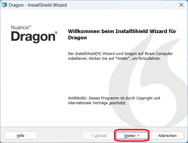 Dragon - InstallShield Wizard