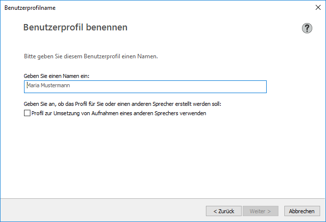 Benutzerprofilname
