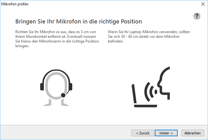 Mikrofon prüfen