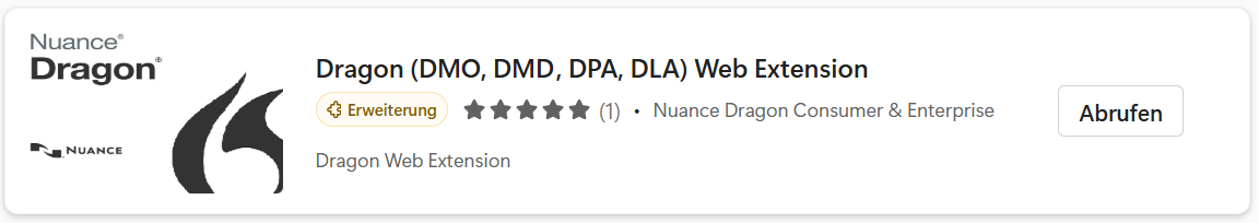 Dragon (DMO, DMD, DPA, DLA) Web Extension