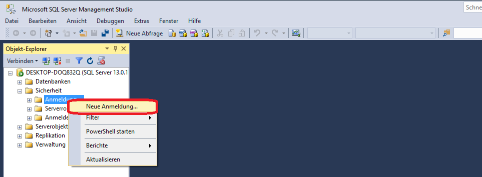 Microsoft SQL Server Management Studio
