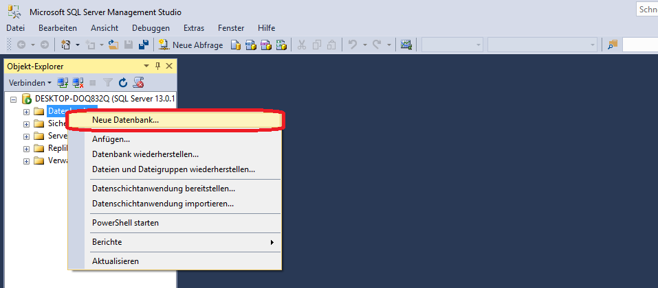 Microsoft SQL Server Management Studio