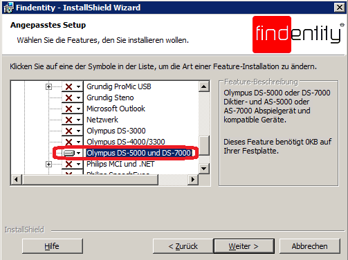 Findentity - InstallShield Wizard