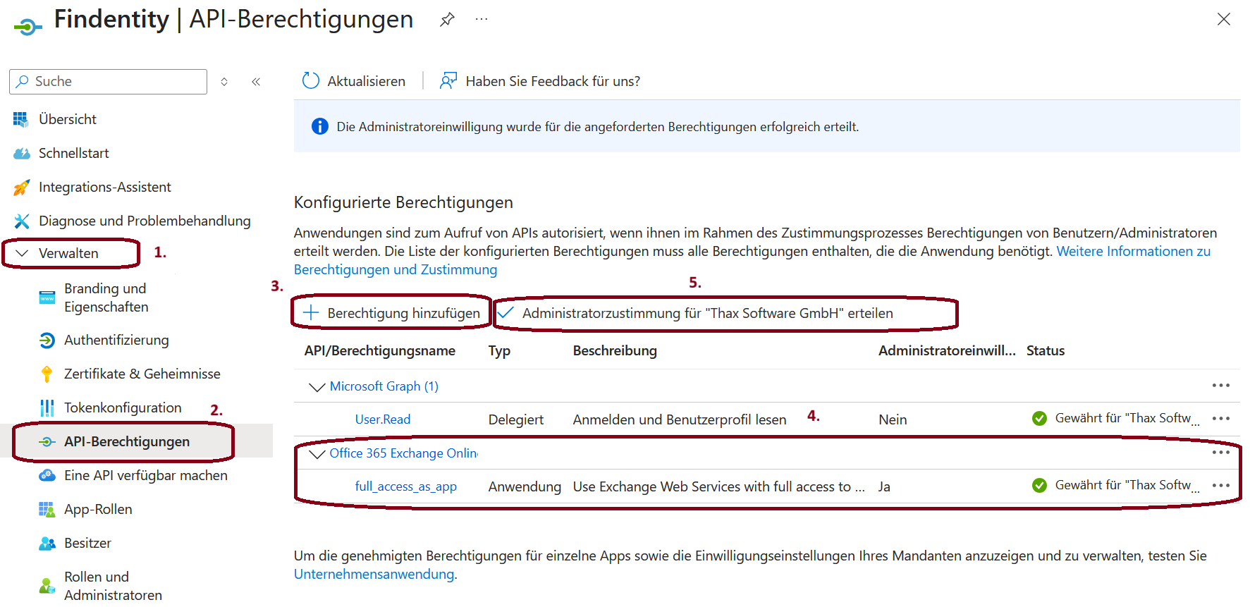 API-Berechtigungen