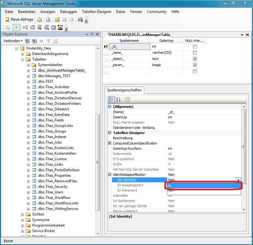 Microsoft SQL Server Management Studio